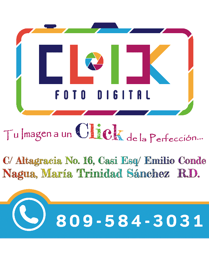 Klick Photo Studio C/ Altagracia No. 16 Nagua, R.D. Phone/Tel: (809) 584-3031